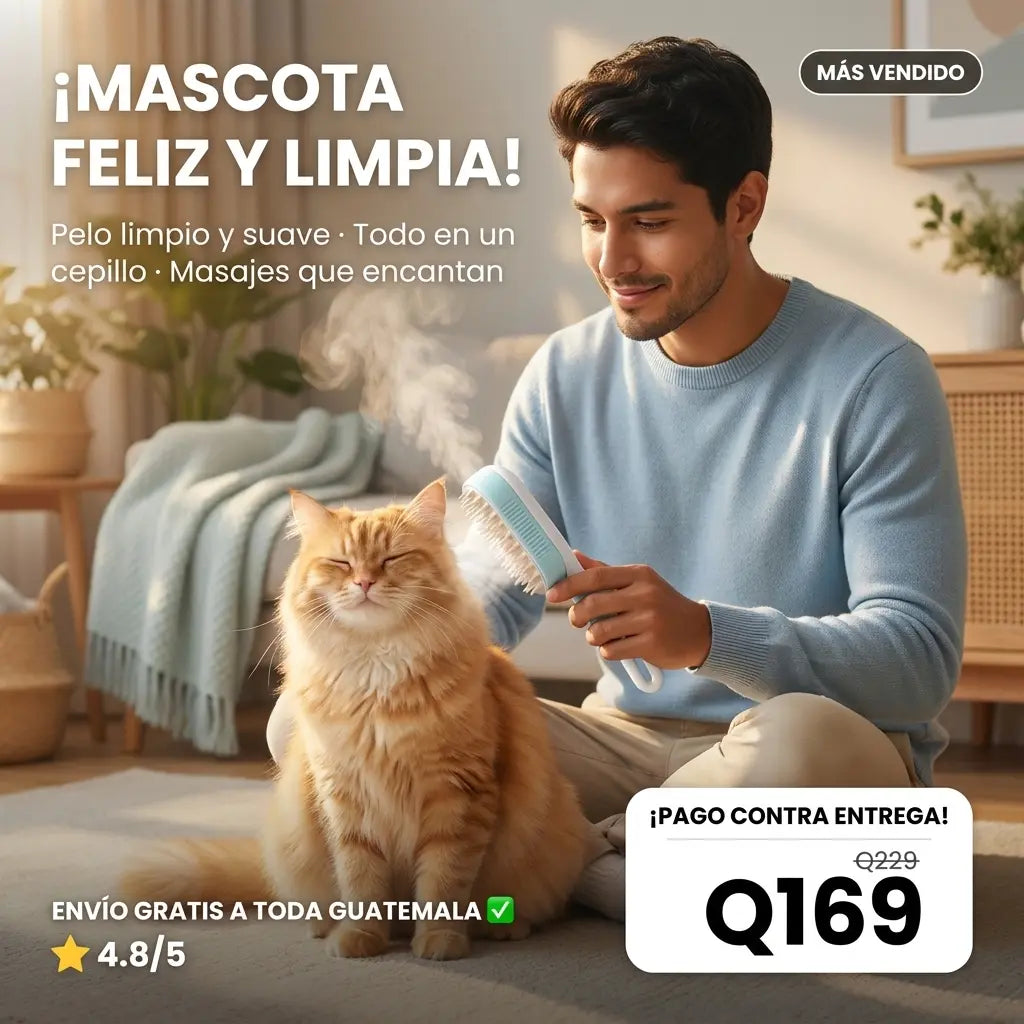CEPILLO DE VAPOR MASCOTAS