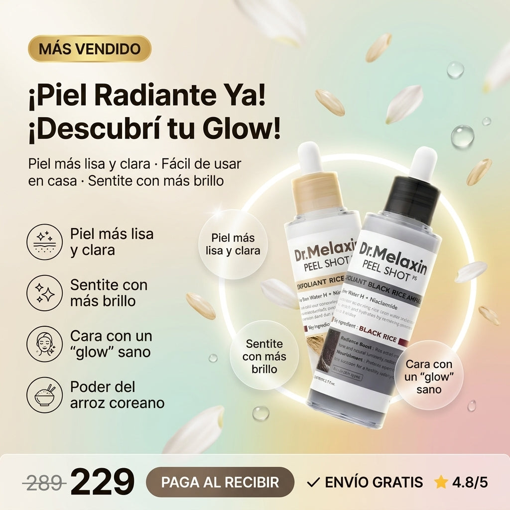 COMBO DR. MELAXIN  EXFOLIANTE DE ARROZ